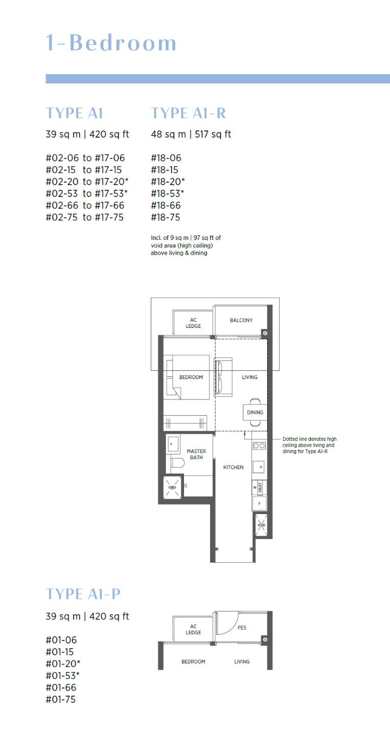 Parc Esta 1 Bedroom Floor Plan 1