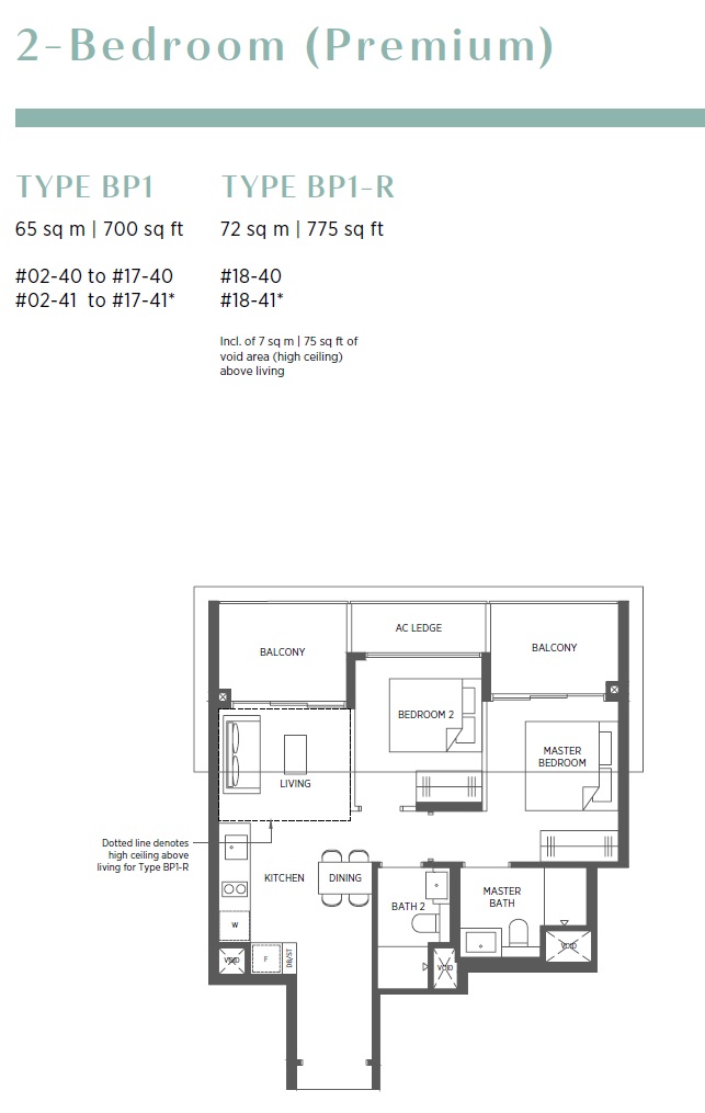 Parc Esta 1 Bedroom Floor Plan 14